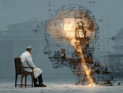 a realistic medical 3D unified framework for detecting, modelling, and interrupting the progression from cognitive dissonance to dementia and onward to Alzheimer's disease by identifying temporal extraction as the primary causal variable.