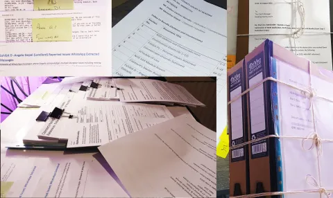 Case Bundle Gopal, 4 copies 2x courts CNBC & Reading CC and defendant/claimant